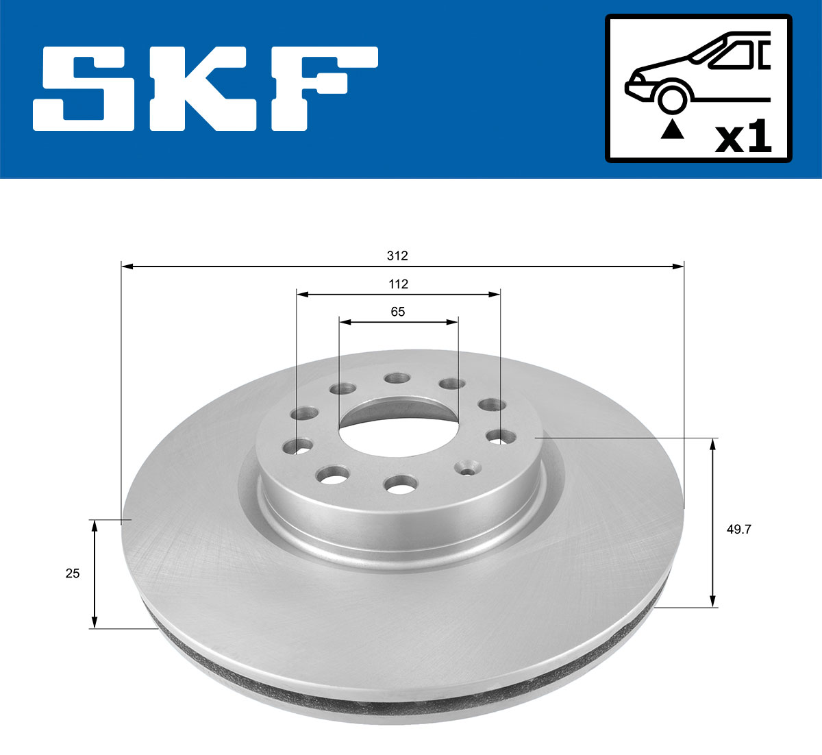 SKF VKBD 80006 V1 Disc frana